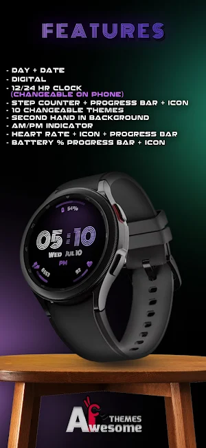 PULSE  -  Digital Watch Face Screenshot 3