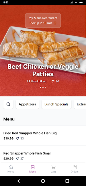 My Marie Restaurant Screenshot 1