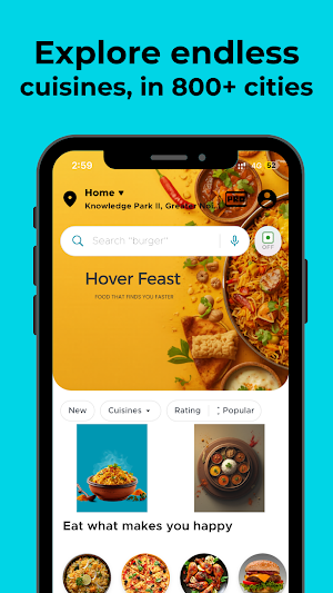 Hover Feast: Food Delivery Screenshot 1
