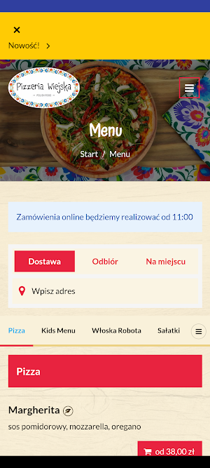 Pizzeria Wiejska Polish Food Screenshot 0