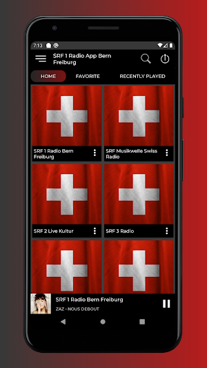 SRF 1 Radio App Bern Freiburg Screenshot 0
