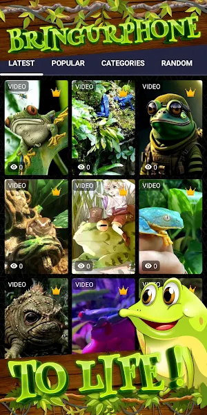 cute frog wallpaper Screenshot 1