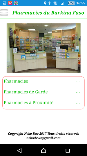 Pharmacies du Burkina Faso Screenshot 1