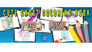 Cute Ghost Coloring Book Screenshot 0