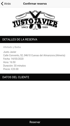 Justo Javier Barbershop Screenshot 2