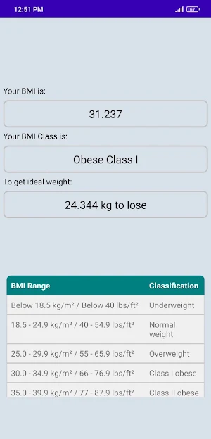 BMI monitor Screenshot 3