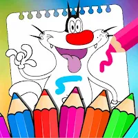 Super Oggy Coloring game