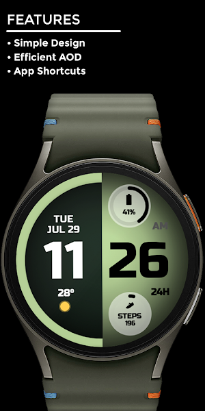 Night 113 - Digital Watch Face Screenshot 1
