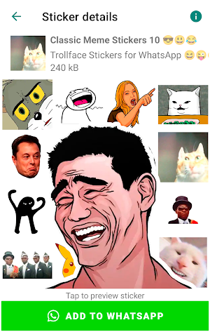 Memes Stickers for WhatsApp Screenshot 3