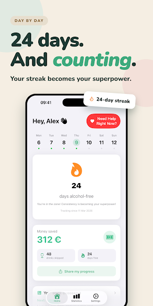 QUITHOL: Quit Drinking Tracker Screenshot 1