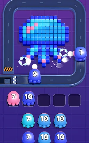 Squid Escape: Color Flow Game Screenshot 1