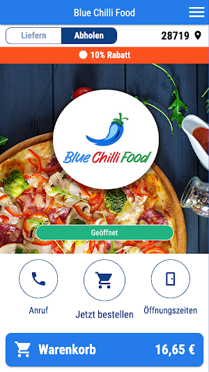 Blue Chilli Food Screenshot 0