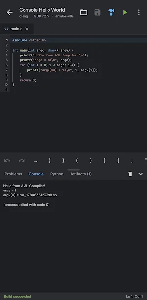 AML's Compiler Screenshot 1