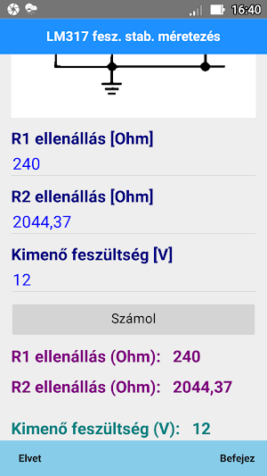 Villamossági - elektronikai - Számítások Screenshot 3
