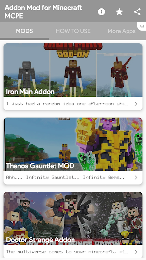 Addon & Mod for Minecraft MCPE Screenshot 0