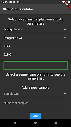 NGS Run Calculator Screenshot 0