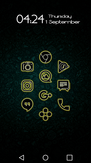 Glowist Yellowish - Icon Pack Screenshot 0