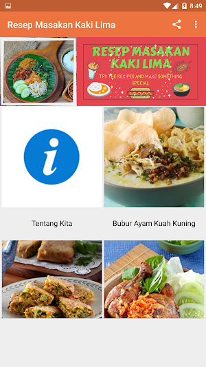 Resep Masakan Kaki Lima Screenshot 1