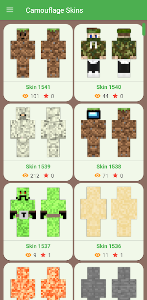 Camouflage Skins for Minecraft Screenshot 2