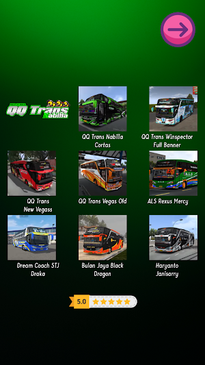 Mod Bussid QQ Trans Nabilla Screenshot 1