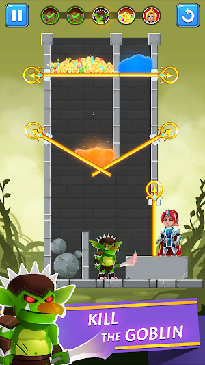 Hero Rescue - Pin Puzzle - Pull the Pin Screenshot 2