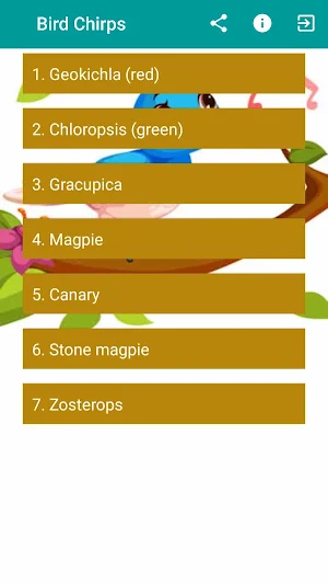 Parrot Sounds Bird Chirps Screenshot 3