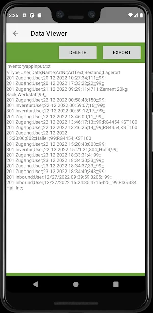 AE Inventory App Screenshot 3