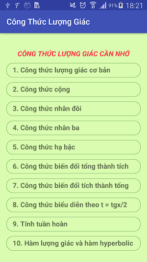 Cong Thuc Luong Giac Screenshot 0
