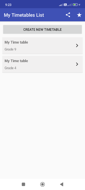 School Timetable Screenshot 1