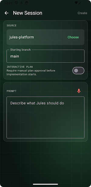 Pievra: AI Coding for Jules Screenshot 1