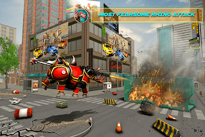 Rhino Robot Car Futuristic Robot Transformation Screenshot 3