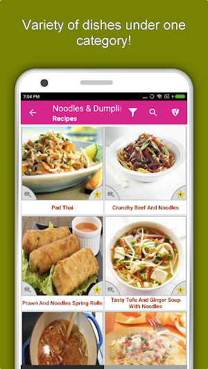 400+ Noodles & Dumpling Recipes Offline, Foods screenshot 5