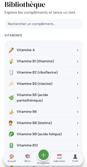MyLabby : Suivi compléments Screenshot 3