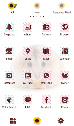 Animal Wallpaper Happy Hamster Munching Theme Screenshot 2