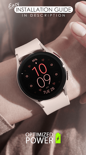 Digital Love watch face Screenshot 1