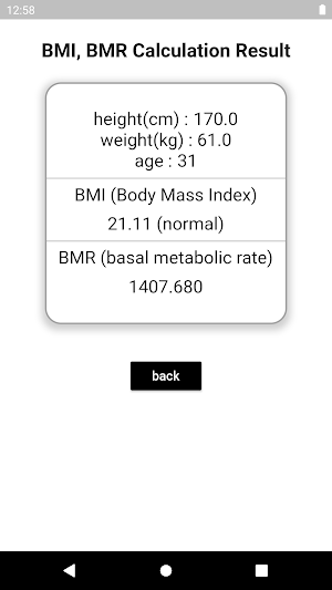 bmi calculator kg with age for men women Screenshot 3