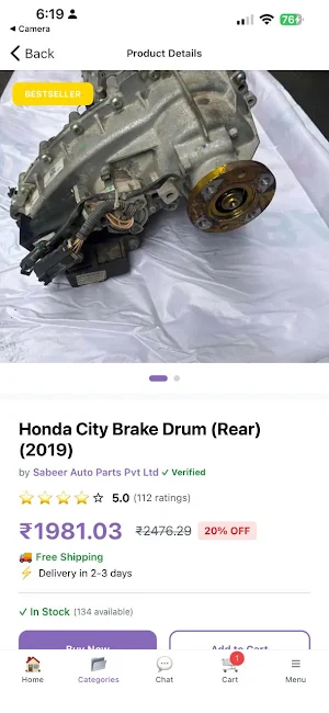 Used Car Spare - Shopping Screenshot 2