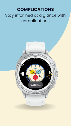EXD206: Chrono Pop Watch Face Screenshot 3
