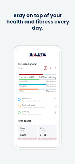 Salute Spine and Strength Screenshot 1