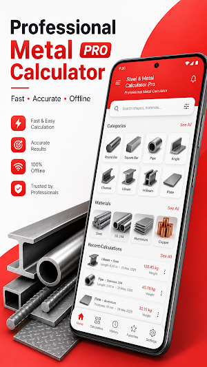 Steel & Metal Calculator Pro Screenshot 1