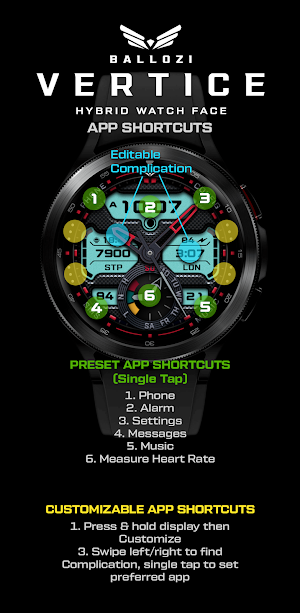 BALLOZI Vertice Watch Face Screenshot 2