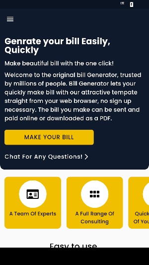 OnlineBillGenerator Screenshot 0