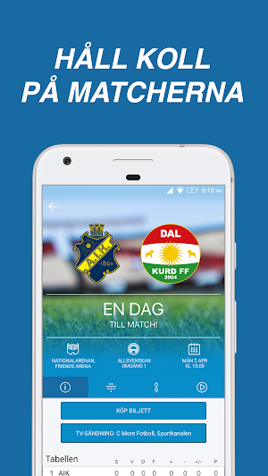 Allsvenskan Live (officiell) Screenshot 0