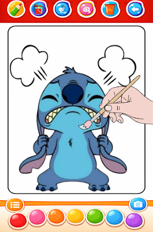Stitch Cute Coloring Screenshot 0