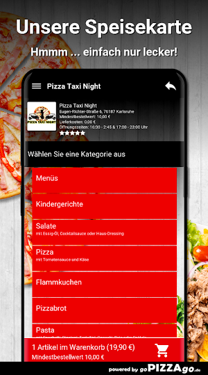 Pizza Taxi Night Karlsruhe Screenshot 3