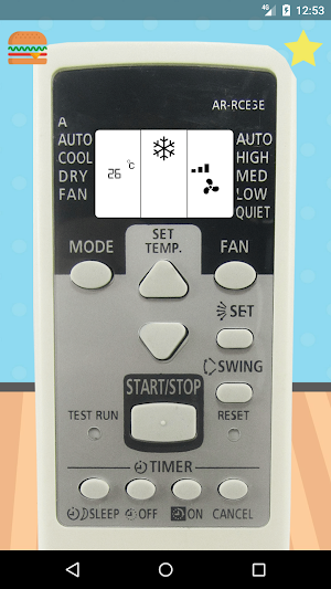 Remote Control For O General Air Conditioner Screenshot 1