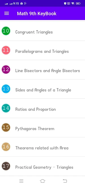 Math 9th KeyBook Offline EM UM Screenshot 3