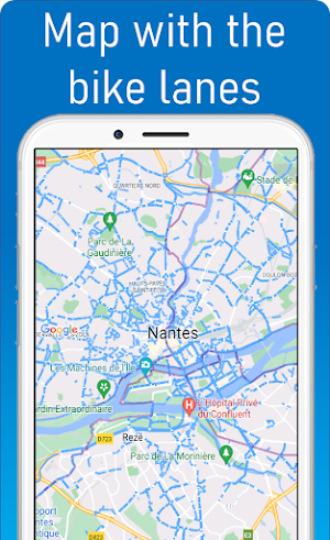 Bicycle lanes Nantes Screenshot 0