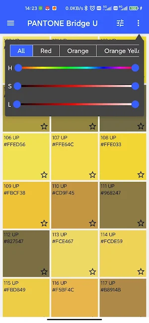 Pantone Colors Screenshot 2
