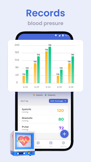Blood Pressure Tracker: BP Log Screenshot 0